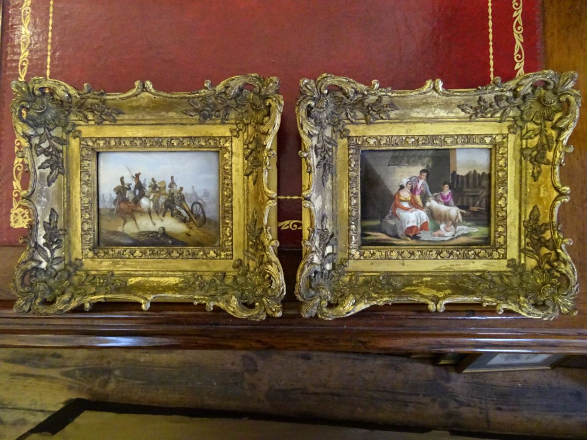 Pair of 19th century Berlin porcelain plaques